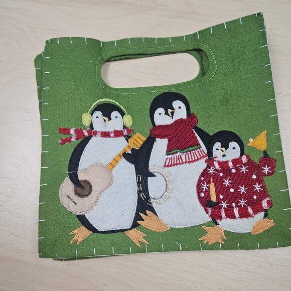 Lot of 12 Christmas Ornaments Felt Storage Bag 3 Keepsake Disney Mouse Puppy - Picture 1 of 9